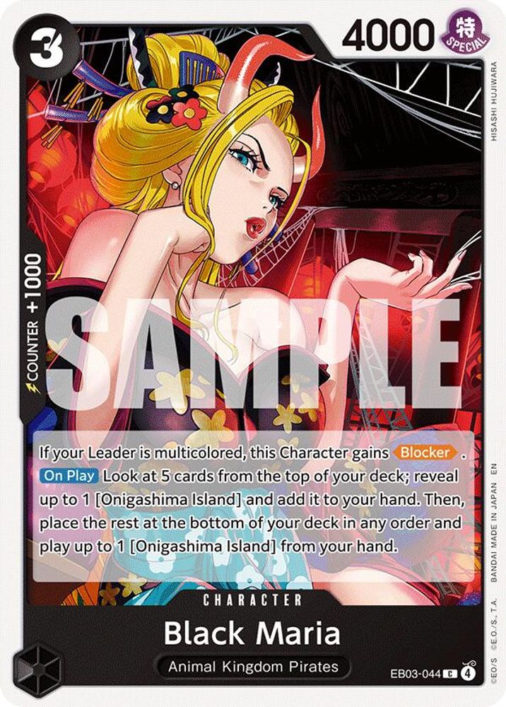Black Maria EB03-044 Extra Booster: One Piece Heroines Edition One Piece NM