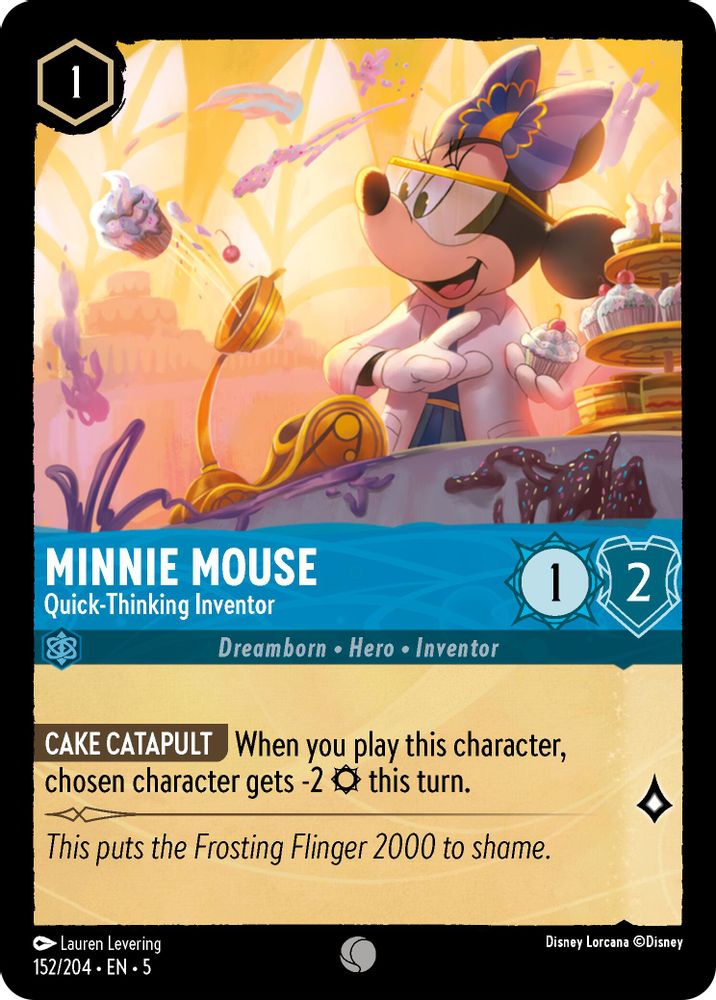 Minnie Mouse - Quick-Thinking Inventor 152/204 Shimmering Skies Lorcana NM