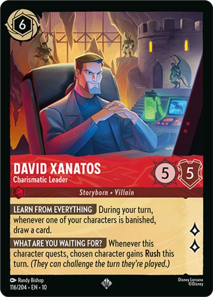 David Xanatos - Charismatic Leader 116/204 Whispers in the Well Lorcana NM