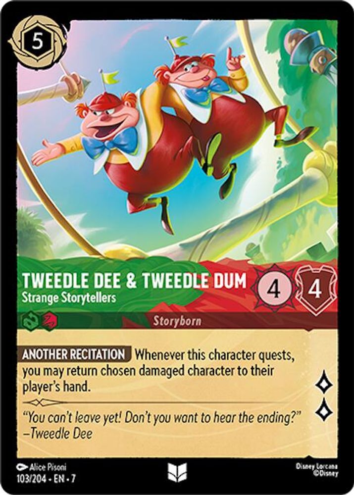 Tweedledee & Tweedledum - Strange Storytellers 103/204 Archazia's Island Lorcana