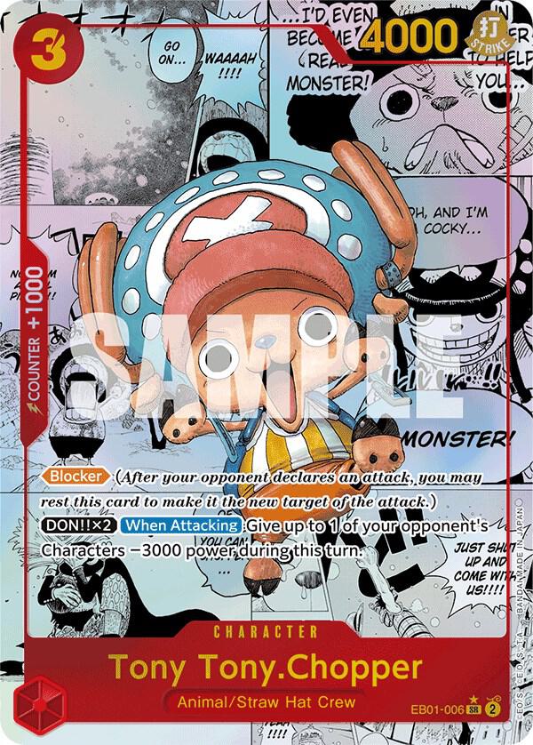 Tony Tony.Chopper (Alternate Art) (Manga) EB01-006 Extra Booster: Memorial Collection One Piece Foil NM