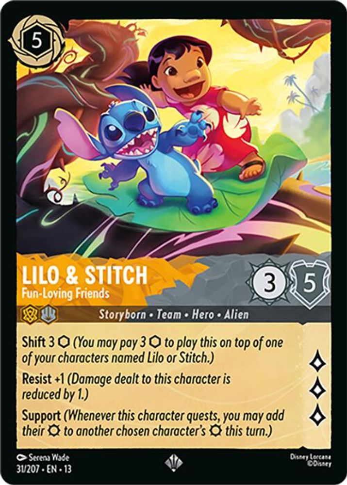 Lilo & Stitch - Fun-Loving Friends 31/204 Attack of the Vine! Lorcana NM