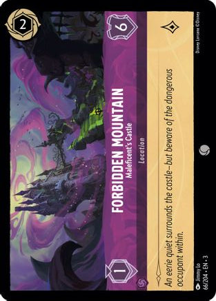 Forbidden Mountain - Maleficent's Castle 66/204 Into the Inklands Lorcana NM