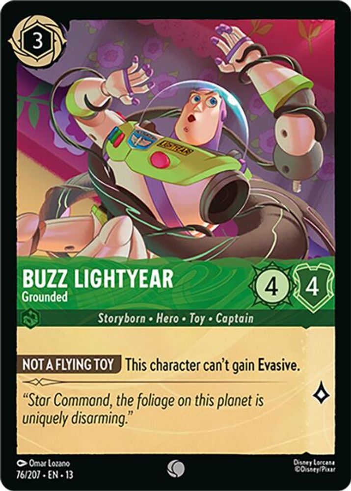 Buzz Lightyear - Grounded 76/204 Common Attack of the Vine! Lorcana Near Mint
