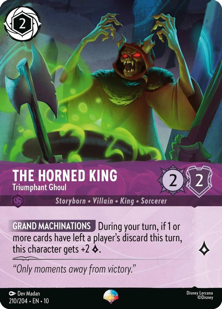 The Horned King - Triumphant Ghoul (Epic) 210/204 Lorcana Holo NM