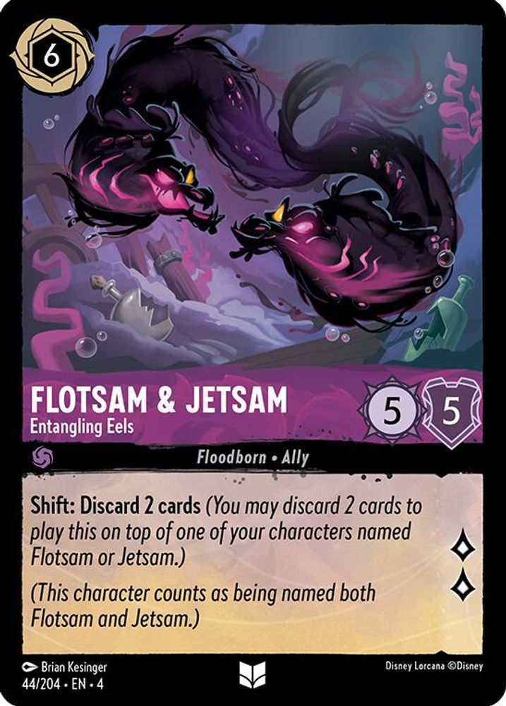 Flotsam & Jetsam - Entangling Eels 44/204 Uncommon Ursula's Return Lorcana NM