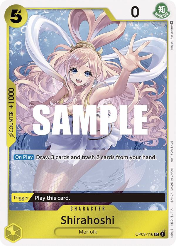 Shirahoshi (Dash Pack) OP03-116 Uncommon Kingdoms of Intrigue One Piece Foil NM