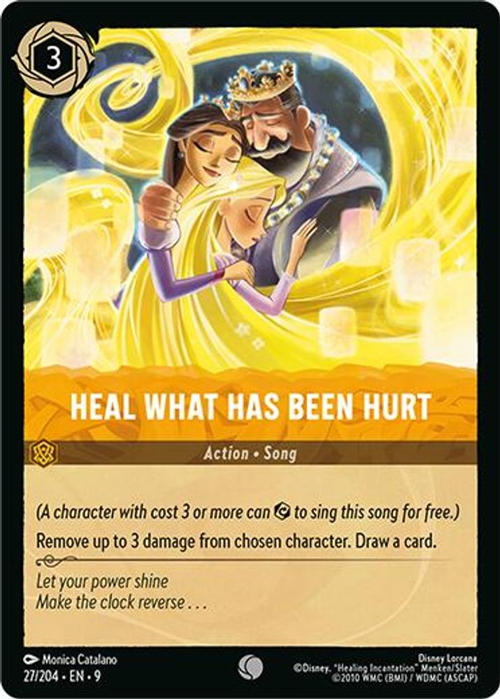 Heal What Has Been Hurt 27/204 Common Fabled Lorcana Near Mint