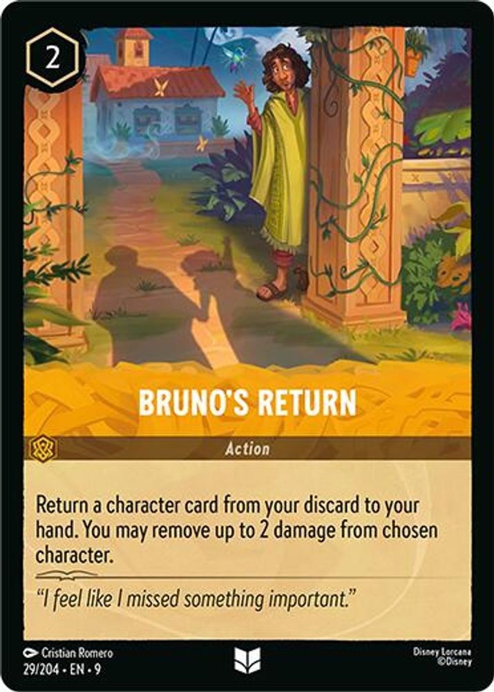 Bruno's Return 29/204 Uncommon Fabled Lorcana Near Mint