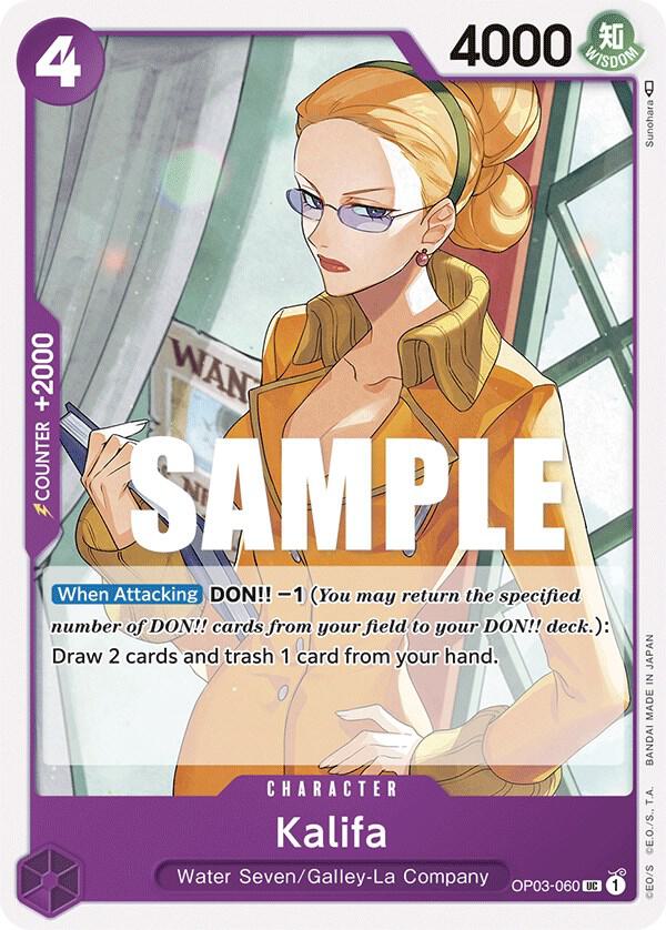 Kalifa (060) OP03-060 Uncommon Pillars of Strength One Piece Near Mint