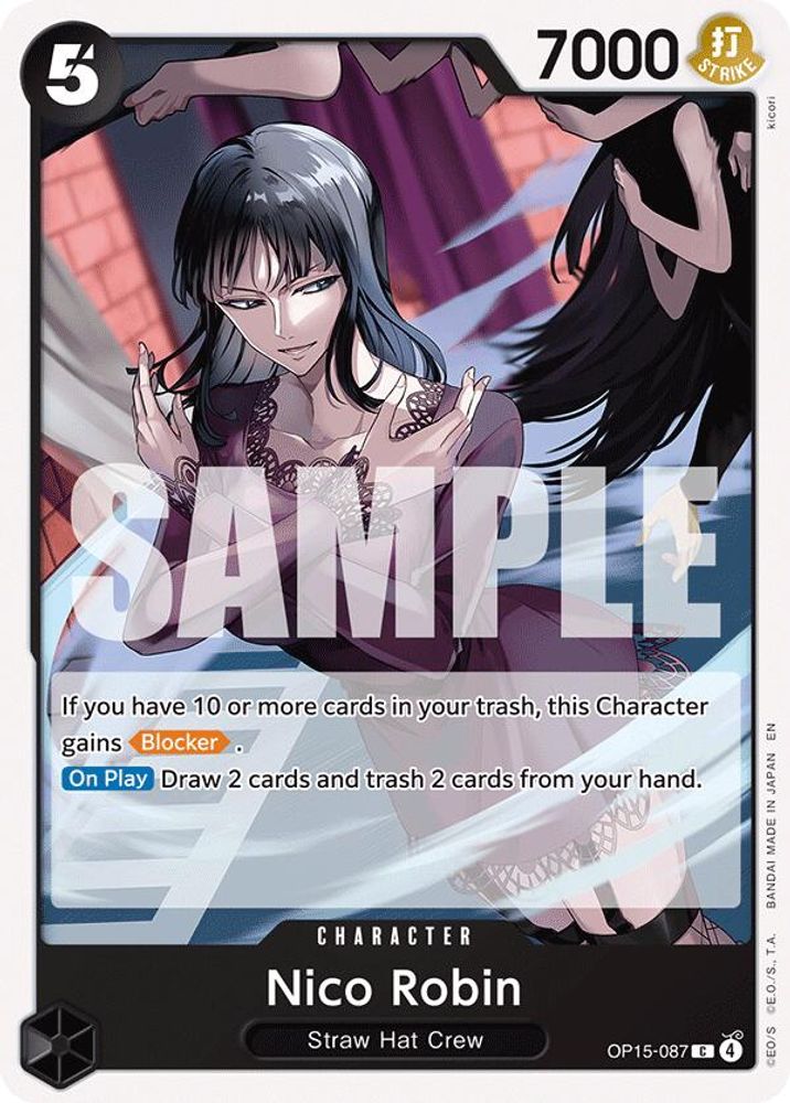 Nico Robin OP15-087 Common Adventure on Kami's Island One Piece Near Mint