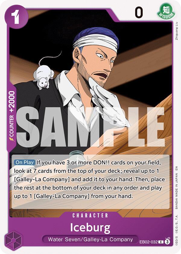 Iceburg EB02-032 Common Extra Booster: Anime 25th Collection One Piece Near Mint