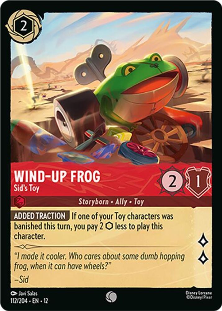 Wind-Up Frog - Sid's Toy 112/204 Common Wilds Unknown Lorcana Near Mint