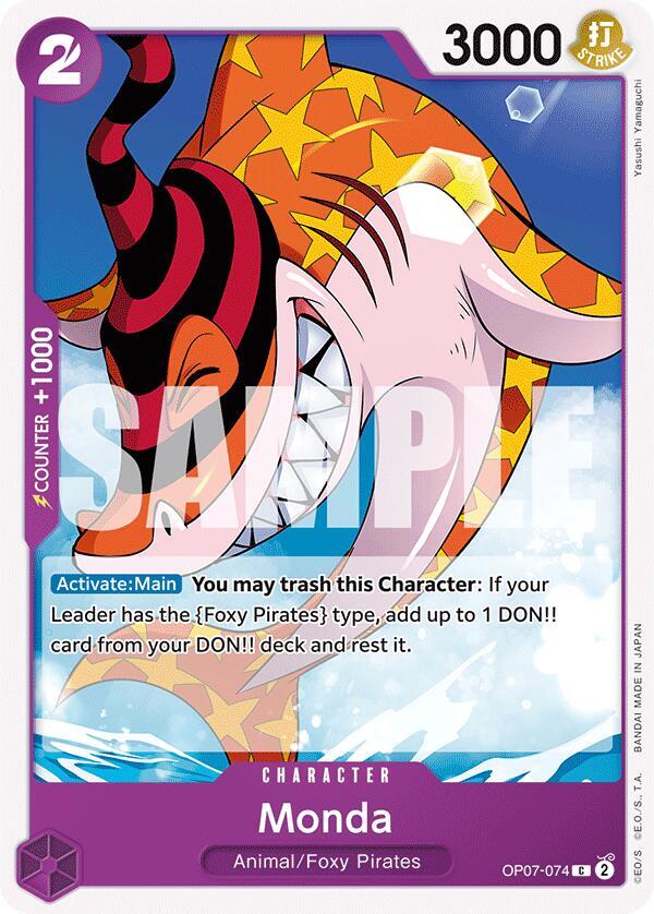 Monda OP07-074 Common 500 Years in the Future One Piece Near Mint