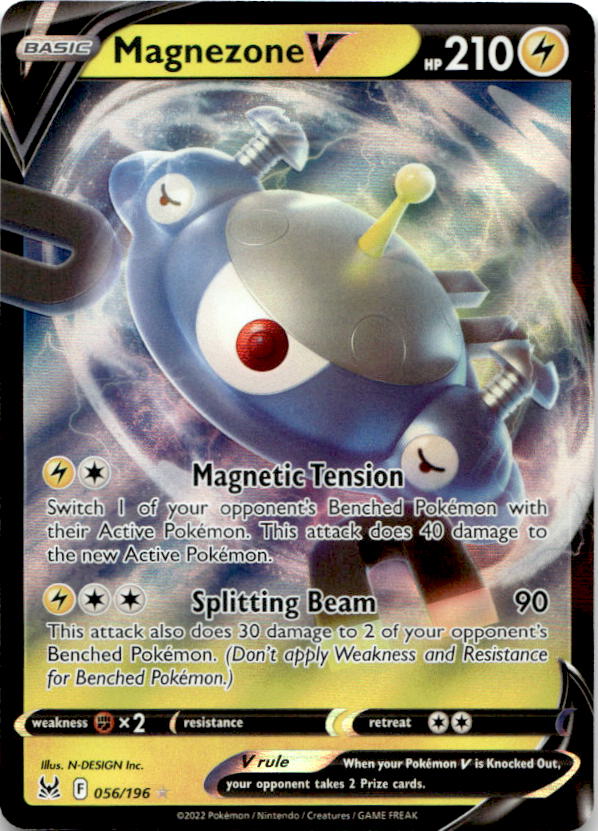Magnezone V 056/196 Holo V Rare Lost Origin Pokemon Near Mint