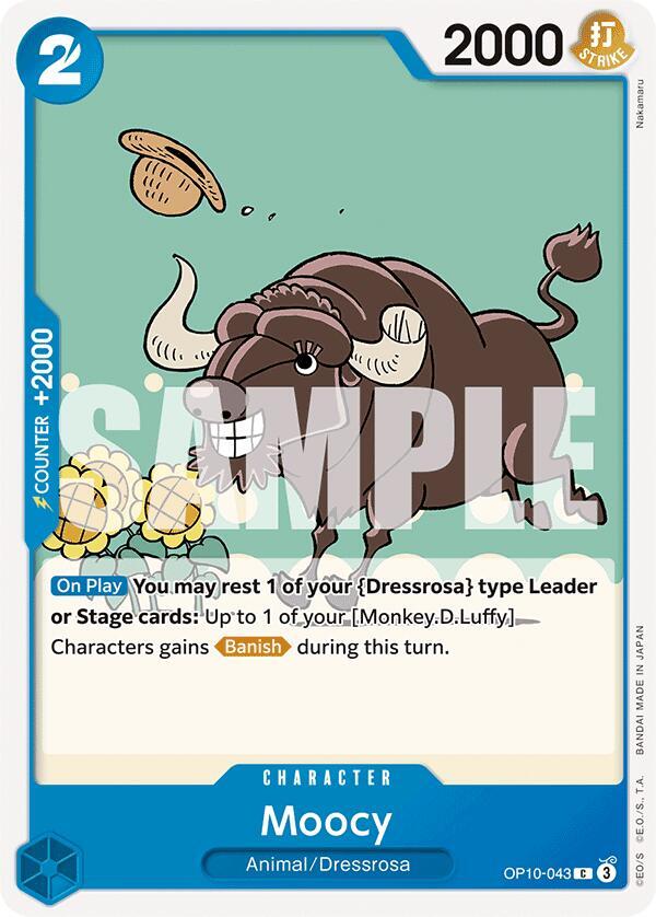 Moocy OP10-043 Common Royal Blood One Piece Near Mint