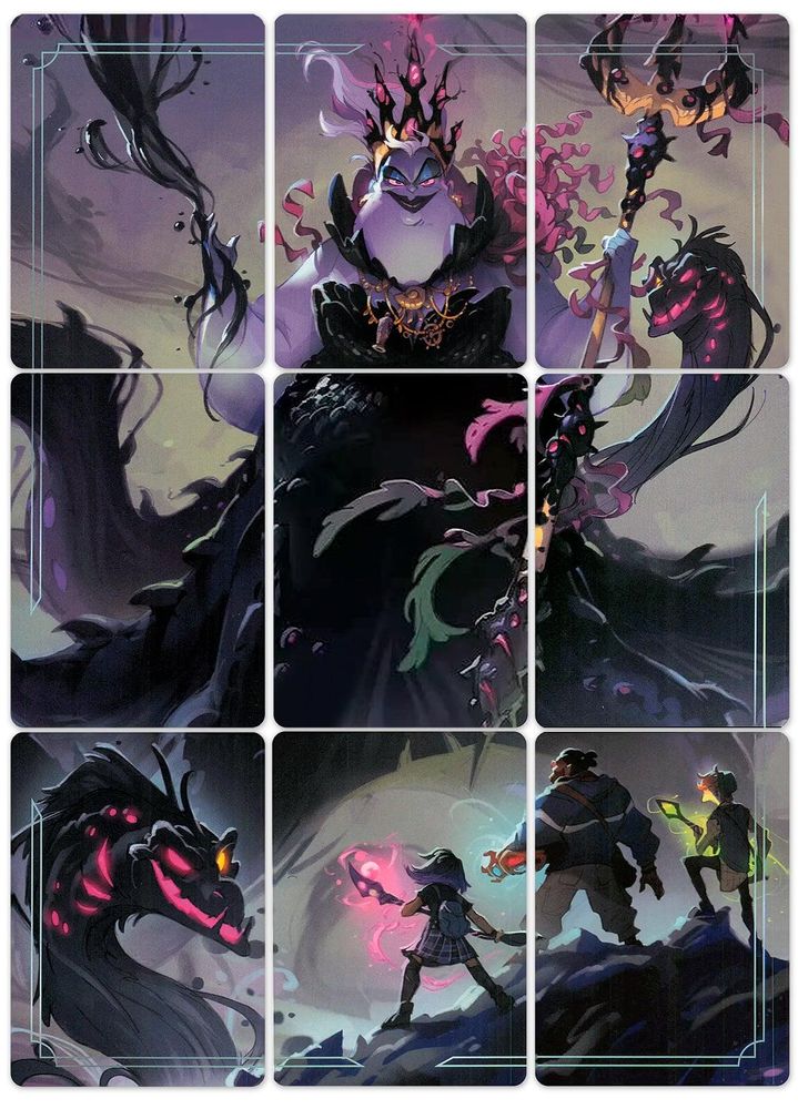 Ursula - Sea Witch Queen Puzzle Insert (Set of 9) Ursula's Return Lorcana NM