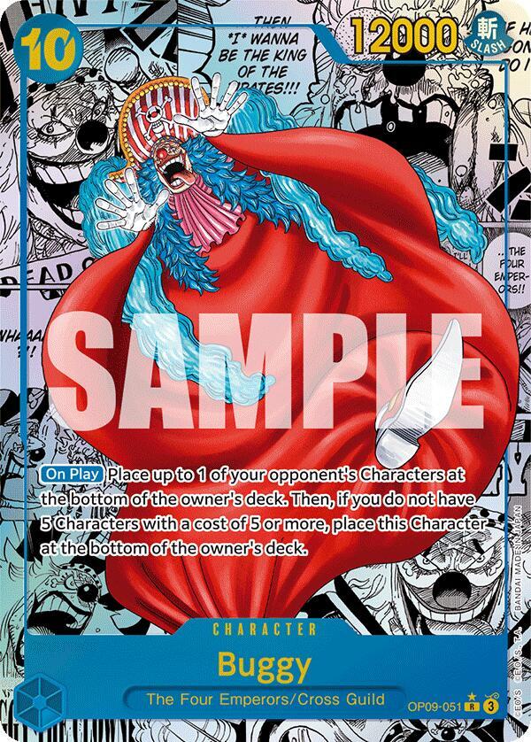 Buggy (051) (Manga) OP09-051 Rare Emperors in the New World One Piece Foil NM