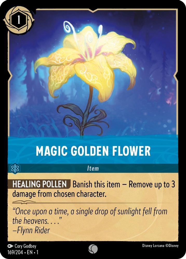 Magic Golden Flower 169/204 Common The First Chapter Lorcana Near Mint