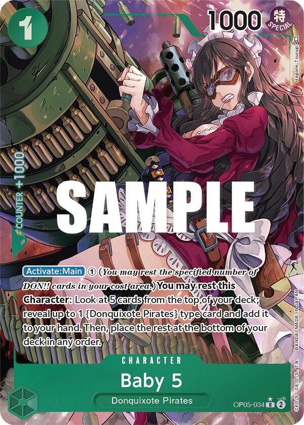Baby 5 (034) (Alternate Art) OP05-034 Awakening of the New Era One Piece Foil NM