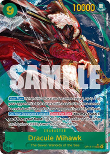 Dracule Mihawk OP14-119 Secret Rare The Azure Sea's Seven One Piece Foil NM