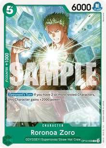 Roronoa Zoro (038) OP10-038 Common Royal Blood One Piece Near Mint