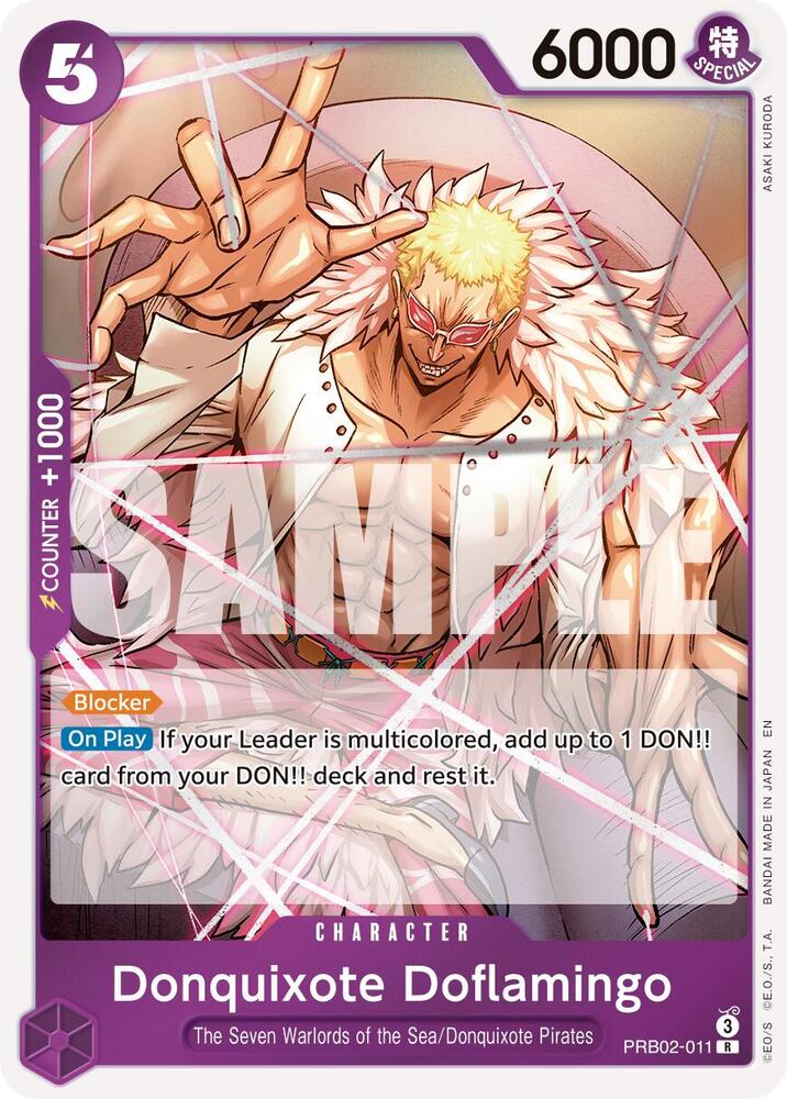 Donquixote Doflamingo PRB02-011 Premium Booster -The Best- Vol. 2 One Piece Foil NM