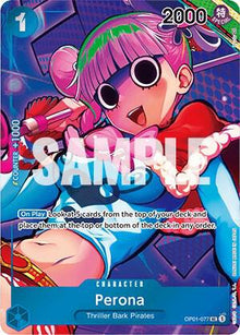Perona (Box Topper) OP01-077 Uncommon Romance Dawn One Piece Foil Near Mint