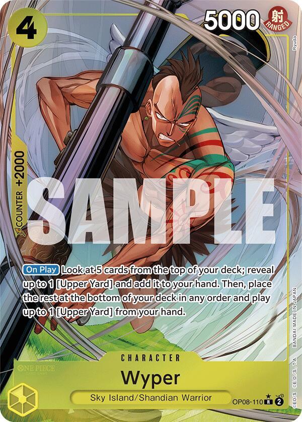 Wyper (Parallel) OP08-110 Rare Two Legends One Piece Foil Near Mint