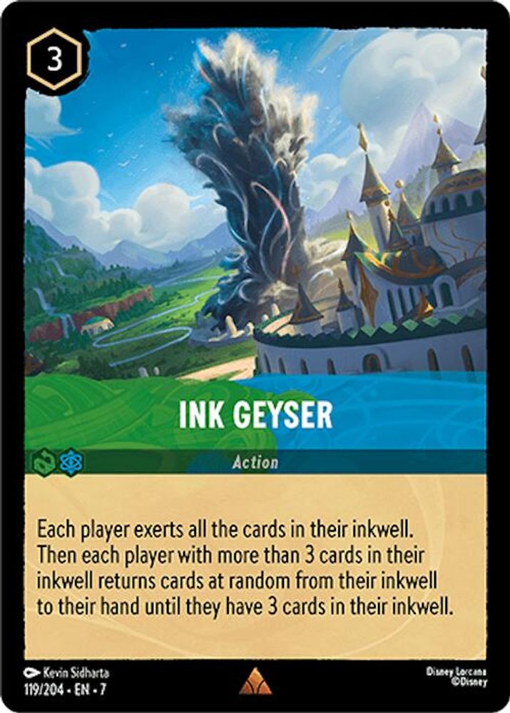 Ink Geyser 119/204 Rare Archazia's Island Lorcana Near Mint