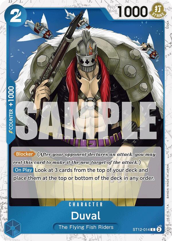 Duval (Jolly Roger Foil) ST12-014 Common Premium Booster -The Best- One Piece NM