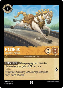 Maximus - Relentless Pursuer 11/204 Uncommon The First Chapter Lorcana Near Mint