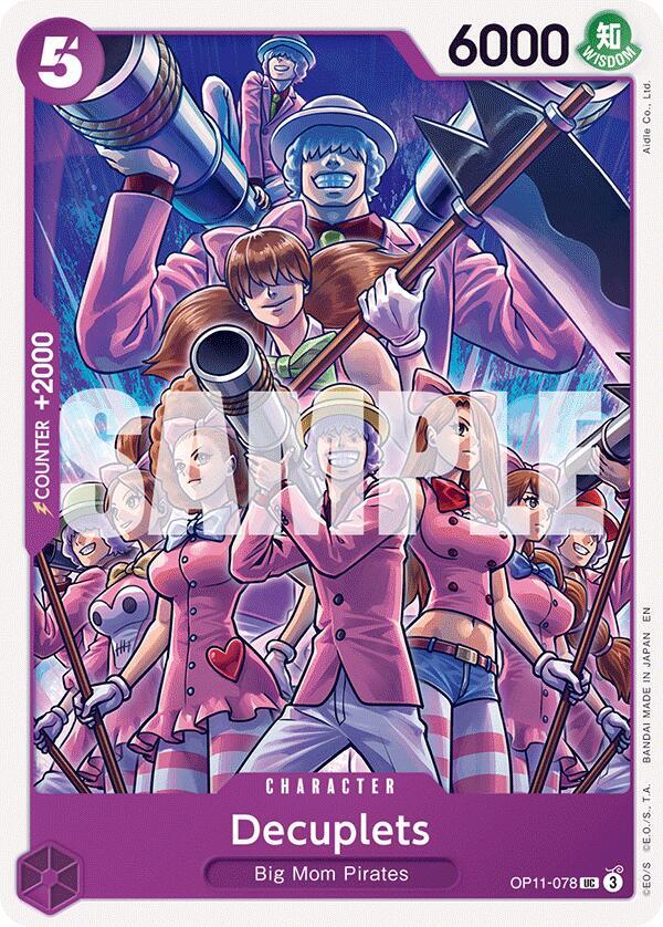 Decuplets OP11-078 Uncommon A Fist of Divine Speed One Piece Near Mint