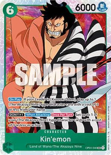 Kin'emon OP01-040 Super Rare Romance Dawn One Piece Foil Near Mint
