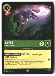 Akela - Forest Runner 90/204 Common Whispers in the Well Lorcana Lightly Played