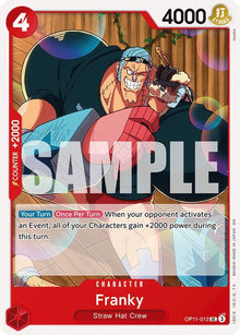 Franky OP11-012 Uncommon A Fist of Divine Speed One Piece Near Mint