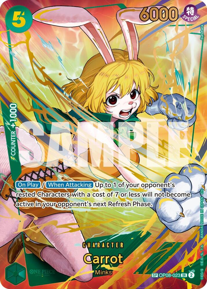 Carrot (SP) OP08-023 Premium Booster -The Best- Vol. 2 One Piece Foil NM
