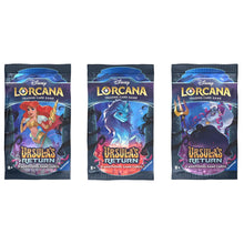 Disney Lorcana: Ursula's Return Booster Pack Art Bundle [Set of 3] Ursula's Return Lorcana NM