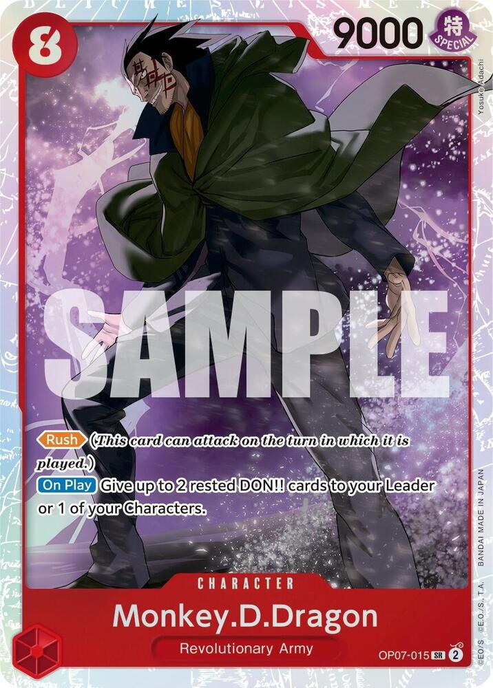 Monkey.D.Dragon (015) OP07-015 500 Years in the Future One Piece Foil NM