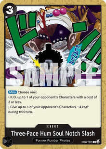 Three-Pace Hum Soul Notch Slash EB02-051 Extra Booster: Anime 25th Collection One Piece NM