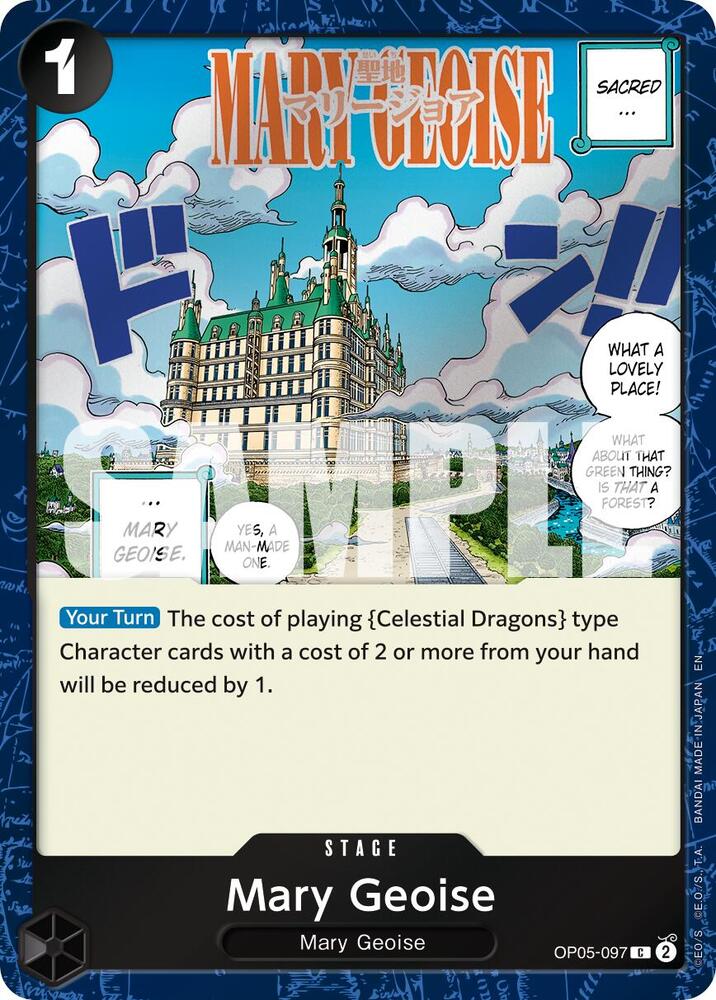 Mary Geoise (Pirate Foil) OP05-097 Premium Booster -The Best- Vol. 2 One Piece NM
