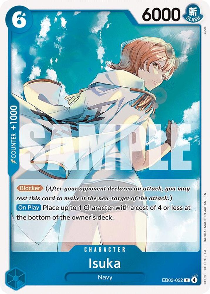 Isuka EB03-022 Rare Extra Booster: One Piece Heroines Edition One Piece Foil NM
