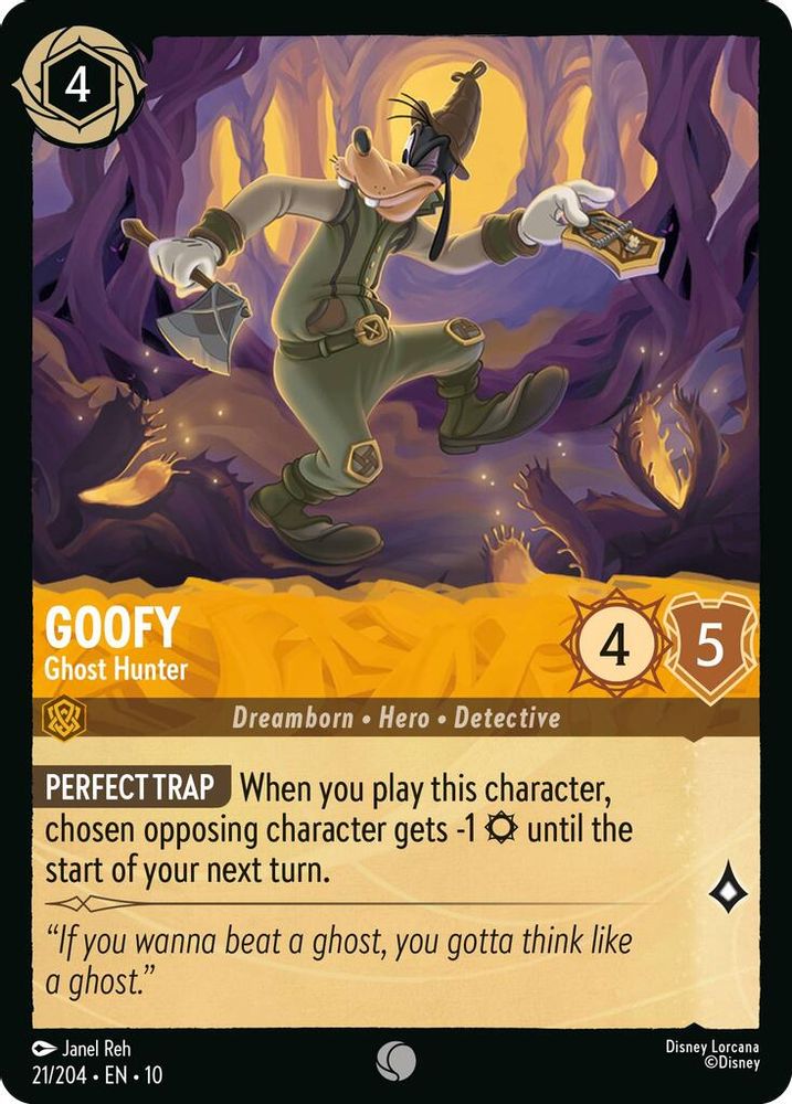 Goofy - Ghost Hunter 21/204 Common Whispers in the Well Lorcana Near Mint