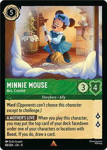 Minnie Mouse - Mrs. Cratchit 88/204 Rare Winterspell Lorcana Near Mint