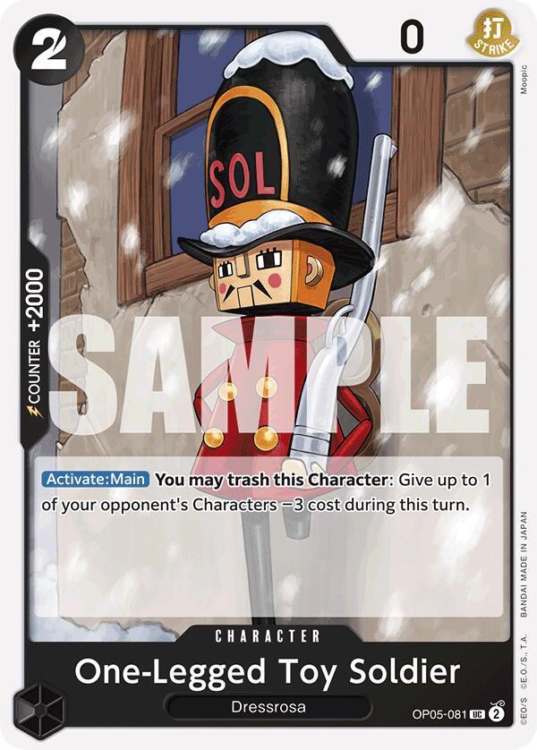 One-Legged Toy Soldier (Reprint) OP05-081 Premium Booster -The Best- One Piece NM