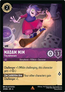 Madam Mim - Tiny Adversary 37/204 Rare Azurite Sea Lorcana Near Mint
