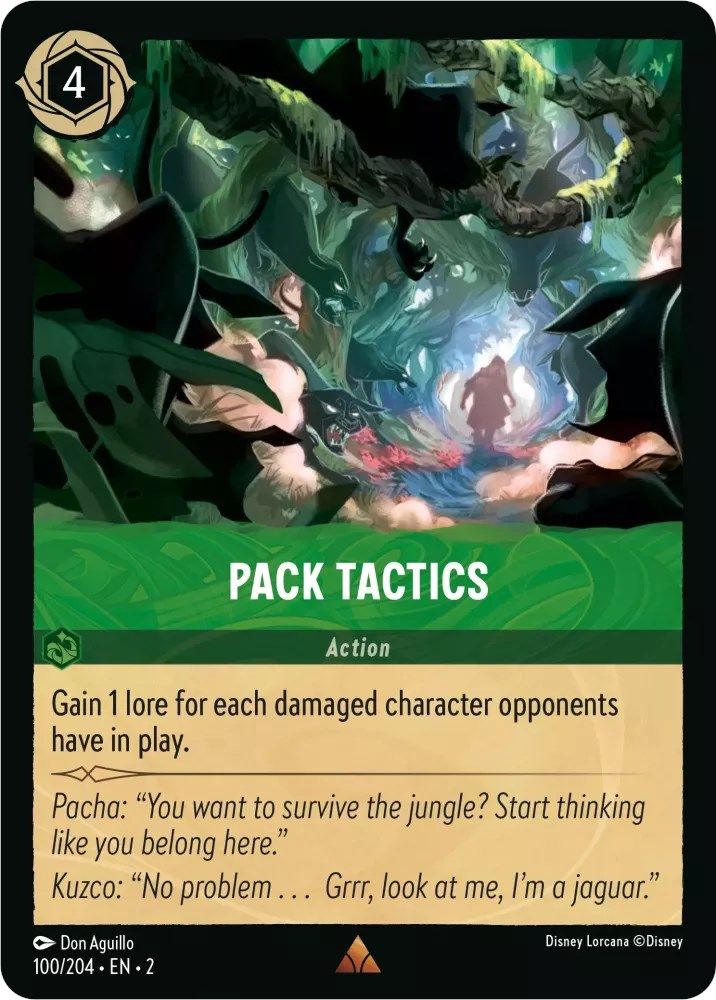 Pack Tactics 100/204 Rare Rise of the Floodborn Lorcana Near Mint