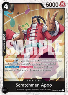 Scratchmen Apoo (Pirate Foil) OP08-087 Premium Booster -The Best- Vol. 2 One Piece NM