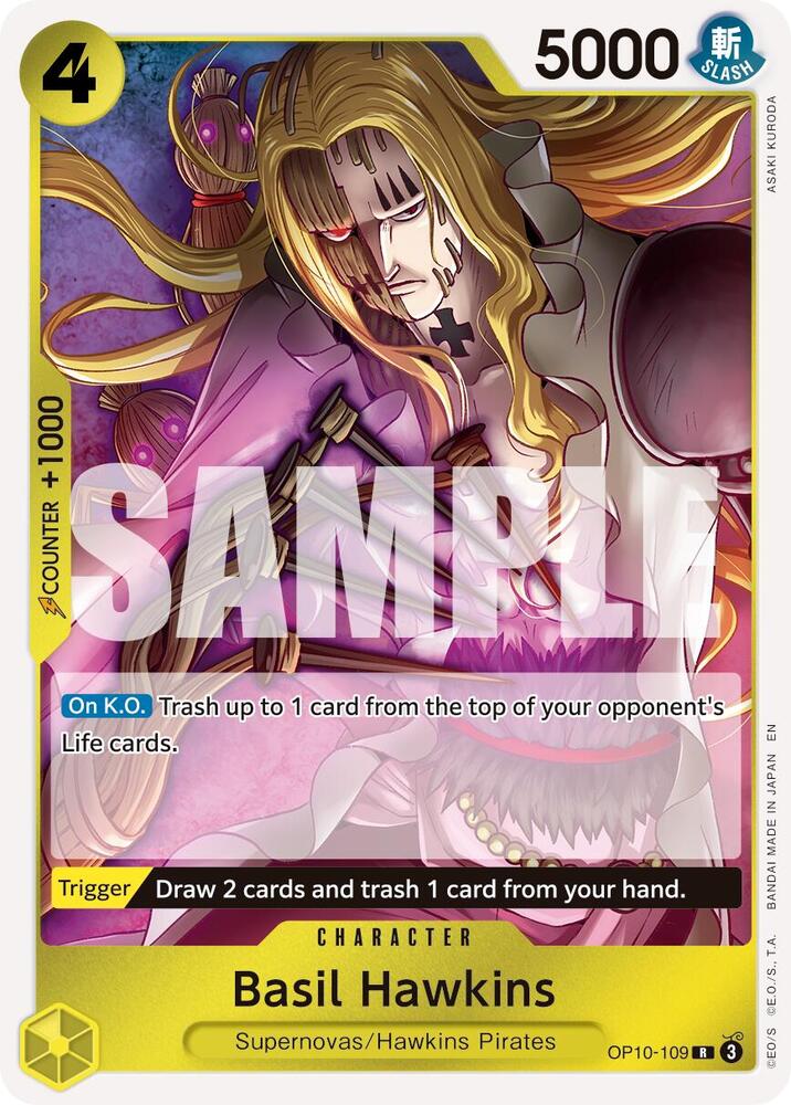 Basil Hawkins (Reprint) OP10-109 Premium Booster -The Best- Vol. 2 One Piece NM