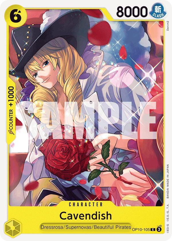 Cavendish (105) OP10-105 Common Royal Blood One Piece Near Mint